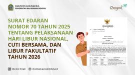 Pemkab Gunungkidul Terbitkan Pedoman Hari Libur Nasional dan Cuti Bersama Tahun 2026